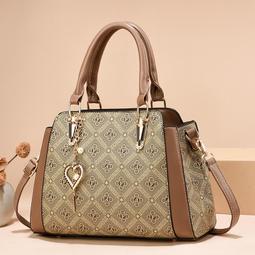 《愛網購》~SD17190~軟皮手提包女新款潮春季休閒大容量托特包斜挎包旅行包外出包收納包休閒包 歷史價格詳細信息