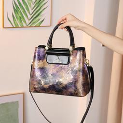 《愛網購》~SF17307~撞色時尚大容量單肩媽媽手提包女斜挎印花潮流新款包休閒包旅行包外出包收納包 歷史價格詳細信息