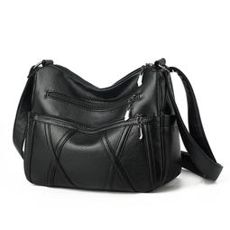 『購物趣』軟皮新款爆款時尚百搭斜挎包女大容量豌豆餃子包收納包休閒包外出包旅行包~SF11914 歷史價格詳細信息