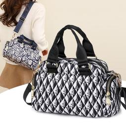 新款尼龍手提單肩包潮流印花大容量折疊購物袋帶拉鎖大號旅行背包特艾超夯 精品 歷史價格詳細信息