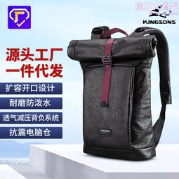 新品男士摺疊收納包腰包牛皮拼接油蠟帆布穿皮帶戶外可攜式腰掛包潮 歷史價格詳細信息