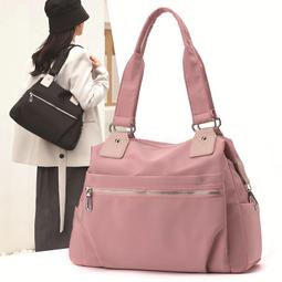 《愛網購》~TA17361~新款抽繩單肩包休閒逛街手提包輕便防潑水尼龍布包潮流百搭通勤包旅行包外出包收納包休閒包 歷史價格詳細信息