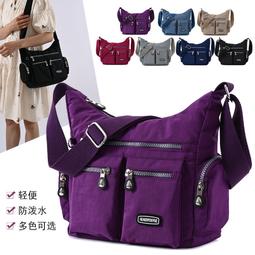 《愛網購》~TA18631~便攜式單肩斜挎包包冬季新款小方包女包輕便尼龍布包風潮休閒包旅行包外出包收納包 歷史價格詳細信息
