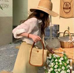 【SEASONS】現貨手工編織圓形背包 -蝴蝶結款-285 歷史價格詳細信息