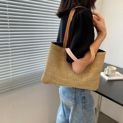 女士單肩包夏季沙灘包女時尚手提袋女士豪華手提包休閒設計師格子斜挎包斜背包-悅享樂購滿599免運 歷史價格詳細信息