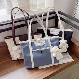 大學生上課大包包女2022夏季新款潮百搭大容量時尚單肩通勤托特包~熱賣中家用 便攜 日系 歷史價格詳細信息