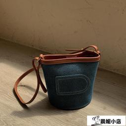LOSEA 牛仔包帆布水桶包女夏天小包包2021新款包包女包側背斜背包  露天市集  全臺最大的網路購物市集 歷史價格詳細信息