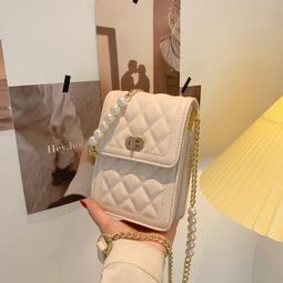 包包 女士斜挎包2024夏季新款小方包磁扣單肩包小眾設計感鏈條包. 歷史價格詳細信息