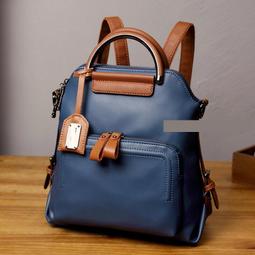 雙肩包女2024春季新款復古撞色手提包多功能大容量時尚旅行背包 歷史價格詳細信息