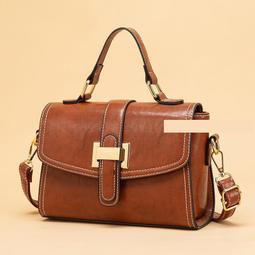 新款復古油蠟皮斜挎包新月包大容量百搭單肩包寬肩帶質感女包 歷史價格詳細信息