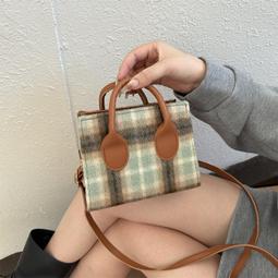 挎小方包流行時尚單肩斜百搭手提包撞色編織簡約包女2024新款 歷史價格詳細信息