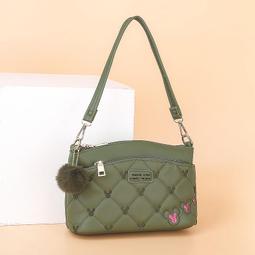 撞色毛呢手提小包包女2023新款秋冬時尚百搭枕頭包高級質感單肩包 歷史價格詳細信息