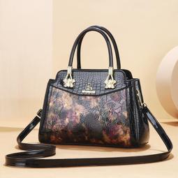 『購物趣』包包女手提包新款斜挎大容量中年女士媽媽包潮休閒包外出包收納包旅行包~SD16975 歷史價格詳細信息