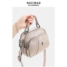 手提包女2023新款休閒軟皮枕頭包中年媽媽包單肩斜挎包三用雙肩包 歷史價格詳細信息