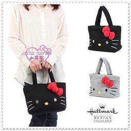 ♥小花花日本精品♥ Hello Kitty黑色蝴蝶結滿版後背包後背書包夾層多大容量輕便可水洗耐用方便41086209 歷史價格詳細信息