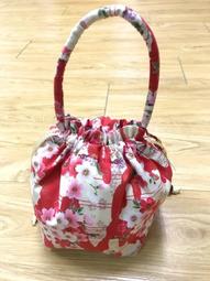 『優花梨和服專賣』巾著(小提袋)(KCKFE023)＊深藍白花＊浴衣搭檔＊日本 歷史價格詳細信息