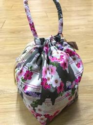 『優花梨和服專賣』巾著(小提袋)(KCKFE023)＊深藍白花＊浴衣搭檔＊日本 歷史價格詳細信息