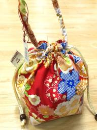 『優花梨和服專賣』巾著(小提袋)(KCKFE023)＊深藍白花＊浴衣搭檔＊日本 歷史價格詳細信息