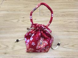 『優花梨和服專賣』巾著(小提袋)(KCKFE023)＊深藍白花＊浴衣搭檔＊日本 歷史價格詳細信息