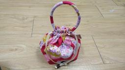 『優花梨和服專賣』巾著(小提袋)(KCKFE023)＊深藍白花＊浴衣搭檔＊日本 歷史價格詳細信息