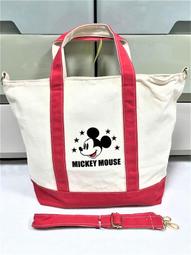 【正版】迪士尼 米奇/米老鼠 帆布拉鍊手提袋/餐袋/便當袋/購物袋/小提包 歷史價格詳細信息