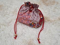 『優花梨和服專賣』巾著(小提袋)(KCKFE023)＊深藍白花＊浴衣搭檔＊日本 歷史價格詳細信息