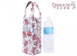 白鳥奈子精品舖 四角水壺袋 多功能防水布包 台灣製造 Queen &amp; Cat 白底玫瑰時鐘 滿千免運 價格比較,價格查詢,歷史價格詳細信息