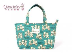 白鳥奈子精品舖 手提袋 織帶便當袋 多功能防水布包 台灣製造 Queen&amp;Cat 咖啡熊樂園 滿千免運 歷史價格詳細信息
