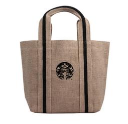 星巴克品牌仿竹編隨行杯袋 星巴克女神提袋 星巴克生肖提袋 星巴克手提包 手提袋 環保提袋 歷史價格詳細信息