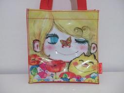 可愛插畫  手提袋  兒童便當袋 塗鴉帆布包 歷史價格詳細信息