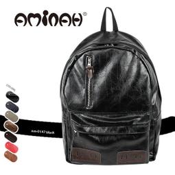 潮牌AMINAH~【am-0147】日系 豬鼻 時尚復古  後背包 - 灰色 歷史價格詳細信息