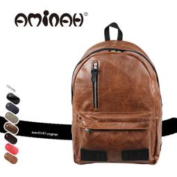 潮牌AMINAH~【am-0147】日系 豬鼻 時尚復古  後背包 - 灰色 歷史價格詳細信息