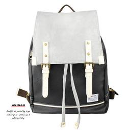 AMINAH-黑色皮革方形後背包(III) 歷史價格詳細信息