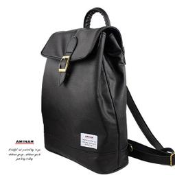 AMINAH-黑色腰肩兩用包(大) 歷史價格詳細信息
