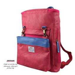 AMINAH-粉紫間色方形後背包 歷史價格詳細信息