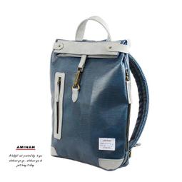 AMINAH-藍色腰肩兩用包(小) 歷史價格詳細信息