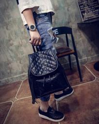 雙肩包  菱格紋後背包-時尚可愛印花學院風女包包2色73fd19[獨家進口][米蘭精品] 歷史價格詳細信息