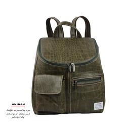 AMINAH-鱷魚皮革拉鍊後背包 歷史價格詳細信息