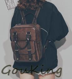 *Gou king*日韓美包學院風雙交叉流蘇皮革後背包 3色 (新上架2件免運)現+預 歷史價格詳細信息