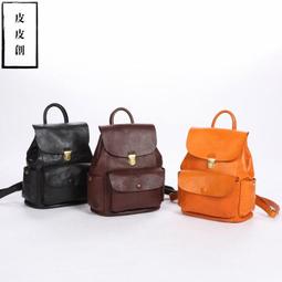 『皮皮創』原創設計手作真皮旅行包。英倫風復古黑色頭層植鞣牛皮短途旅行袋手提單肩斜背包大容量都市運動健身包出差商務休閒包男 歷史價格詳細信息