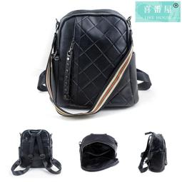 雙肩包  菱格紋後背包-時尚可愛印花學院風女包包2色73fd19[獨家進口][米蘭精品] 歷史價格詳細信息