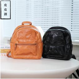 『皮皮創』原創設計手作真皮迷你小托特包。日系簡約復古頭層植鞣牛皮豎款小包百搭通勤手提單肩斜背包 歷史價格詳細信息