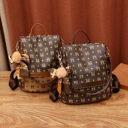 《愛網購》~SF17292~雙肩包女新款潮流時尚印花單肩斜挎包百搭兩用小背包外出包收納包休閒包旅行包 歷史價格詳細信息