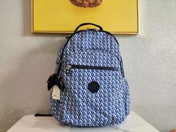 Kipling 猴子包 KI6043 K21305 藍白三角紋 拉鍊款 輕量 雙肩後背包 兩旁可收納 預購 價格比較,價格查詢,歷史價格詳細信息