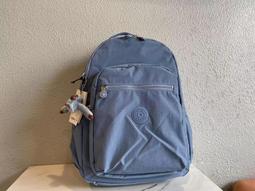 Kipling 猴子包 KI6043 K21305 藍白三角紋 拉鍊款 輕量 雙肩後背包 兩旁可收納 預購 歷史價格詳細信息