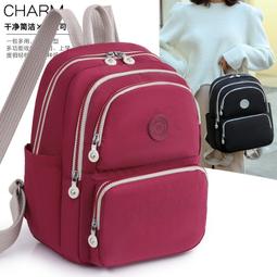 ６９９免運丶簡約休閒女士雙肩包大容量韓版尼龍背包中老年小書包外出包收納包休閒包旅行包丶TB12045 歷史價格詳細信息