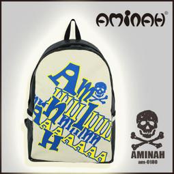 AMINAH-骷髏頭束口後背袋 (2色) 歷史價格詳細信息