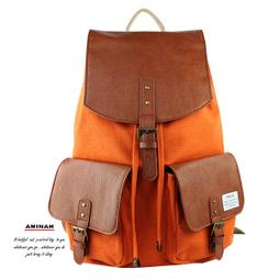 橘色帆布側背包   AMINAH~【am-0272】 歷史價格詳細信息