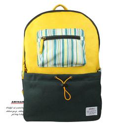 AMINAH-墨綠帆布後背包 歷史價格詳細信息