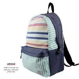 AMINAH-海洋條紋後背包 歷史價格詳細信息
